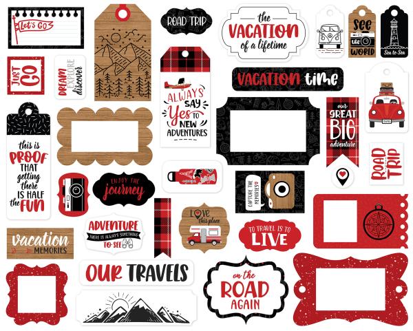 Echo Park "Let's Go Anywhere" Frames & Tags