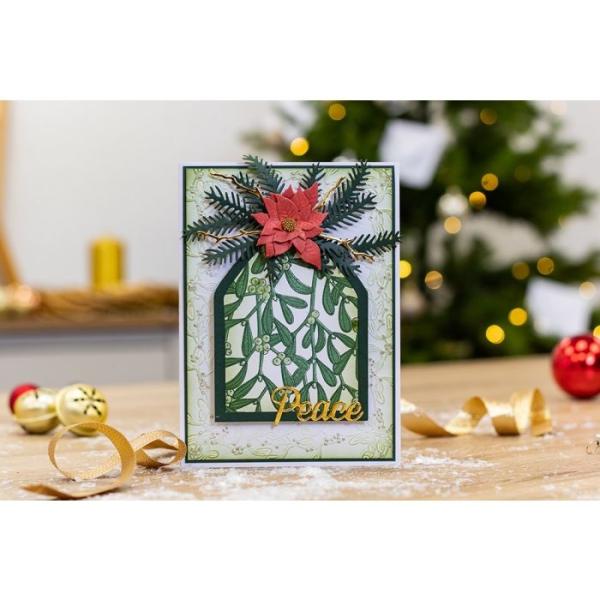 Crafters Companion - Mistletoe Moments  - Clear Stamps Layering - 3D Effekt-Stempel