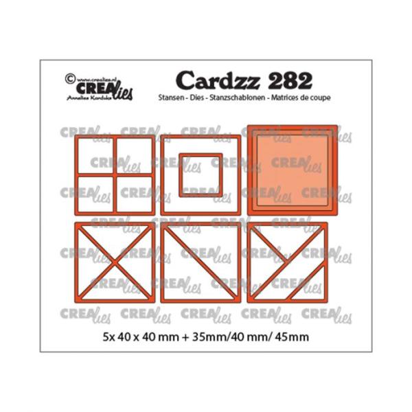 Crealies - Cardzz 282  - Dies - Stanzen - Elemente Quadrate 