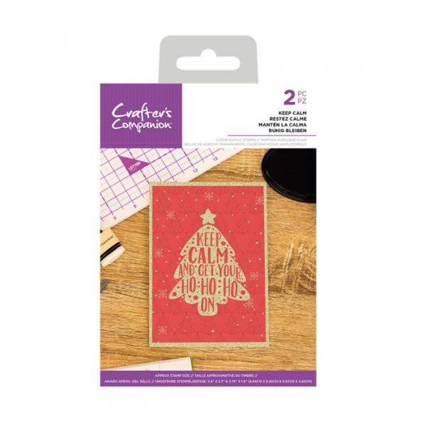 Crafters Companion - Keep Calm  - Clear Stamps