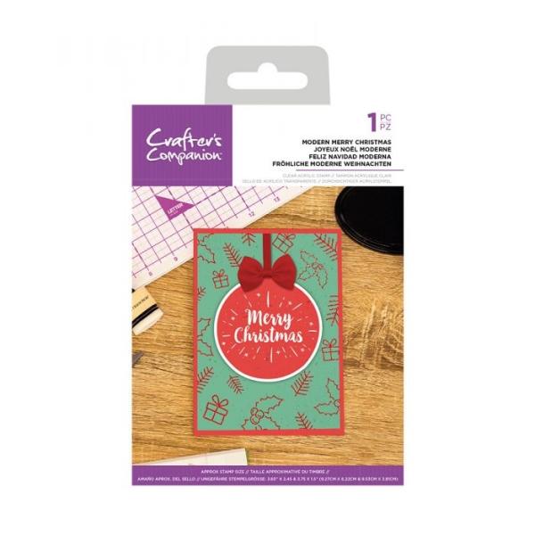 Crafters Companion - Modern Merry Christmas  - Clear Stamps