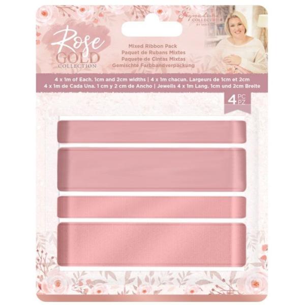 Crafters Companion - Rose Gold Mixed Ribbon Pack Bänder