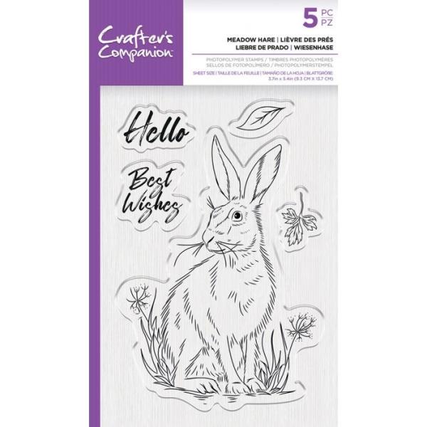 Crafters Companion - Meadow Hare  - Clear Stamps