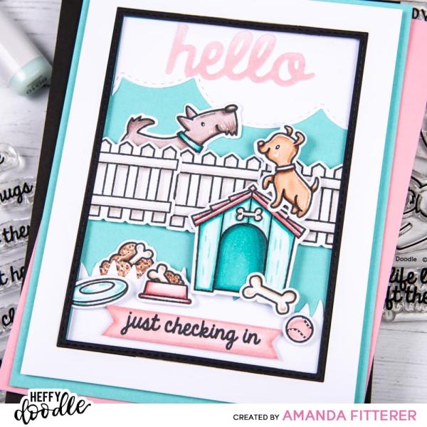 Heffy Doodle Who Let the Dogs Out   Clear Stamps - Stempel 