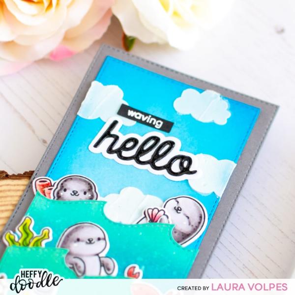 Heffy Doodle Head In The Clouds  Stencil - Schablone