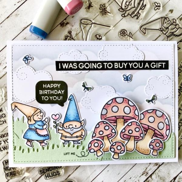 Heffy Doodle Grassy Lass Border  Cutting Dies - Stanze  
