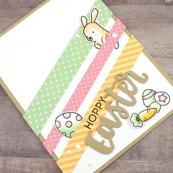 Heffy Doodle Stitched Strips of Ease  Cutting Dies - Stanze