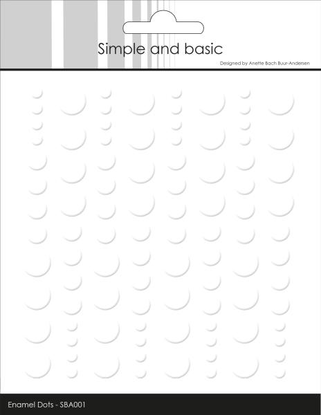 Simple and Basic Adhesive Enamel Dots" Soft White " - Klebepunkte