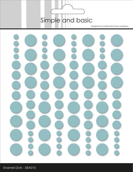 Simple and Basic Adhesive Enamel Dots "Mint" - Klebepunkte