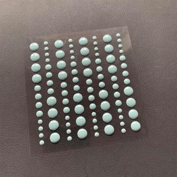 Simple and Basic Adhesive Enamel Dots "Mint" - Klebepunkte