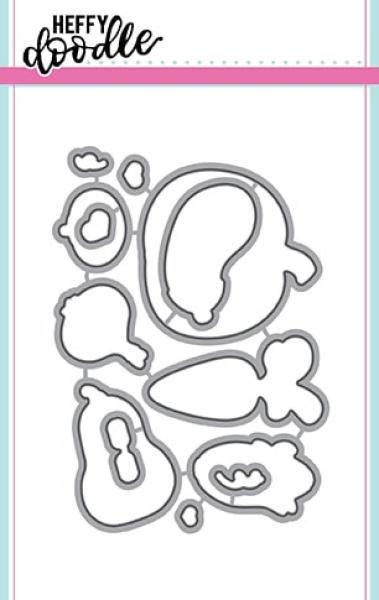 Heffy Doodle Veggie Patch  Cutting Dies - Stanze
