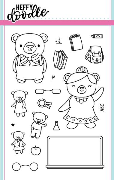 Heffy Doodle Teacher's Pet   Clear Stamps - Stempel 