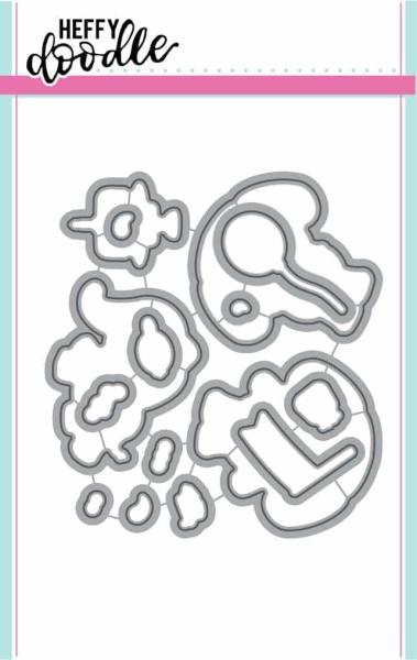 Heffy Doodle Elephant of Surprise  Cutting Dies - Stanze
