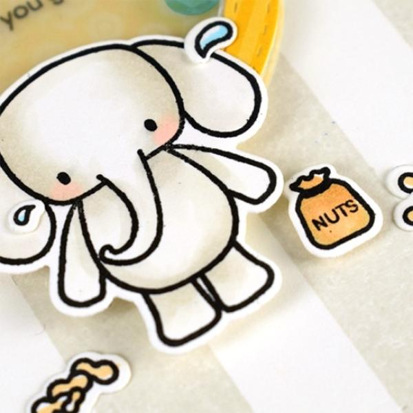 Heffy Doodle Elephant of Surprise  Cutting Dies - Stanze