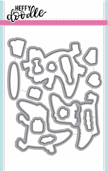 Heffy Doodle Happy Snappy Crocs  Cutting Dies - Stanze