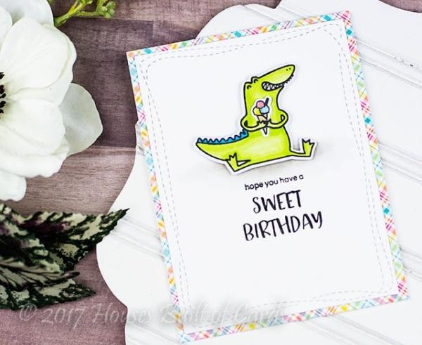 Heffy Doodle Happy Snappy Crocs  Cutting Dies - Stanze