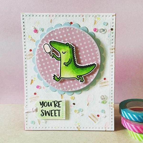 Heffy Doodle Happy Snappy Crocs  Cutting Dies - Stanze