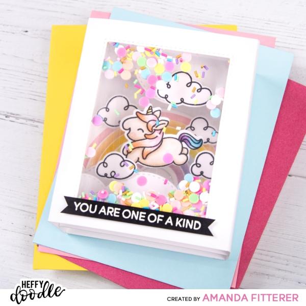 Heffy Doodle Rainbow Builder  Stencil - Schablone