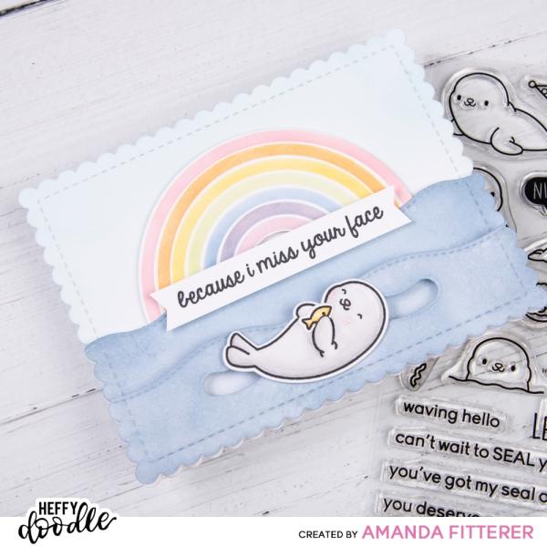 Heffy Doodle Rainbow Builder  Stencil - Schablone