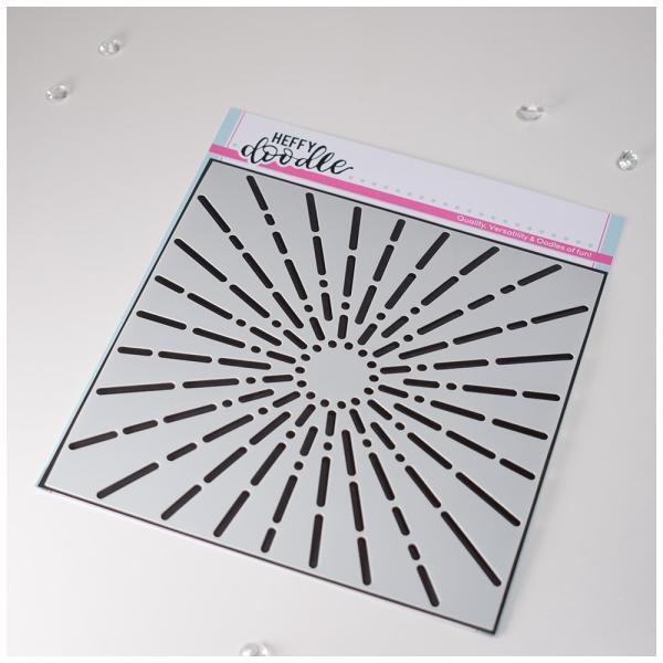 Heffy Doodle Simply Radiant  Stencil - Schablone