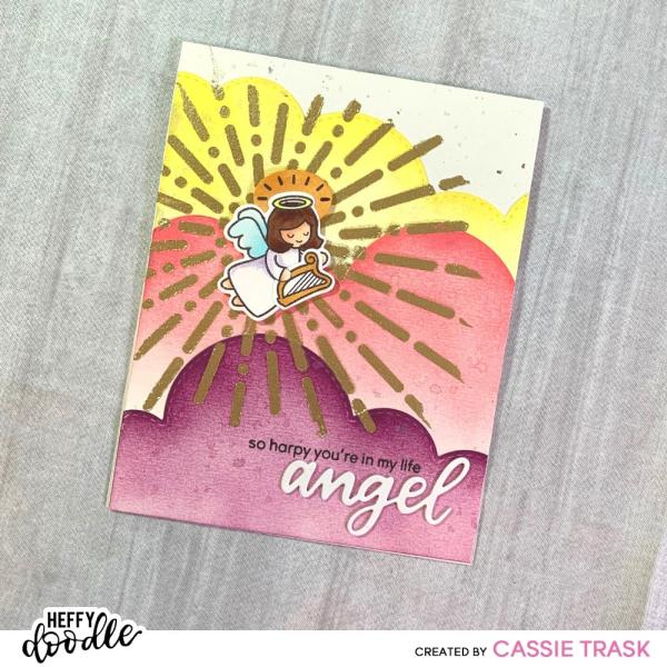 Heffy Doodle Simply Radiant  Stencil - Schablone