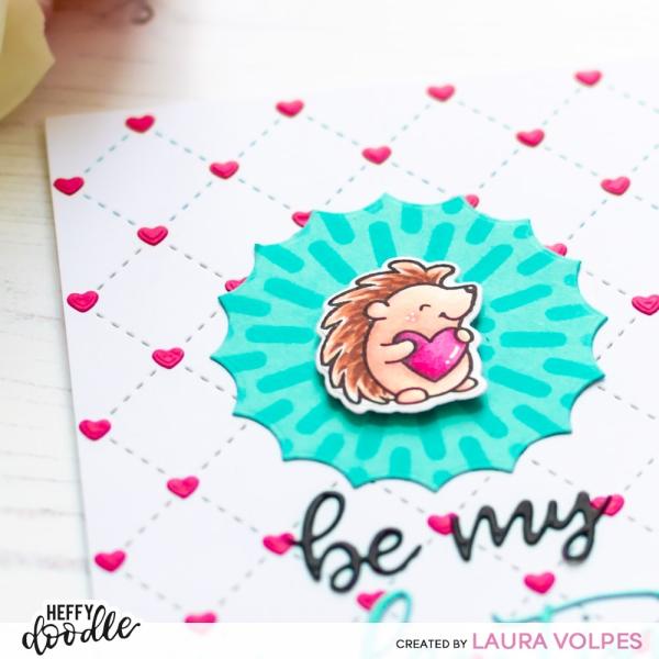 Heffy Doodle Simply Radiant  Stencil - Schablone