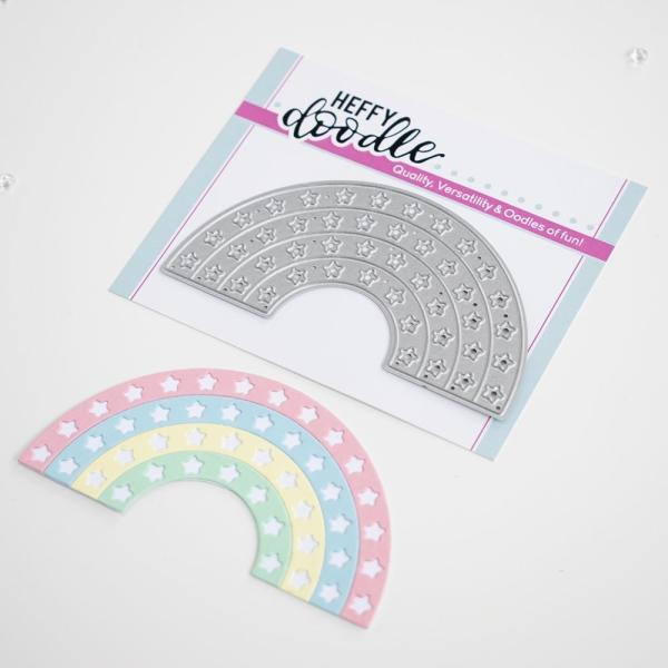 Heffy Doodle Starry Rainbow  Cutting Dies - Stanze  