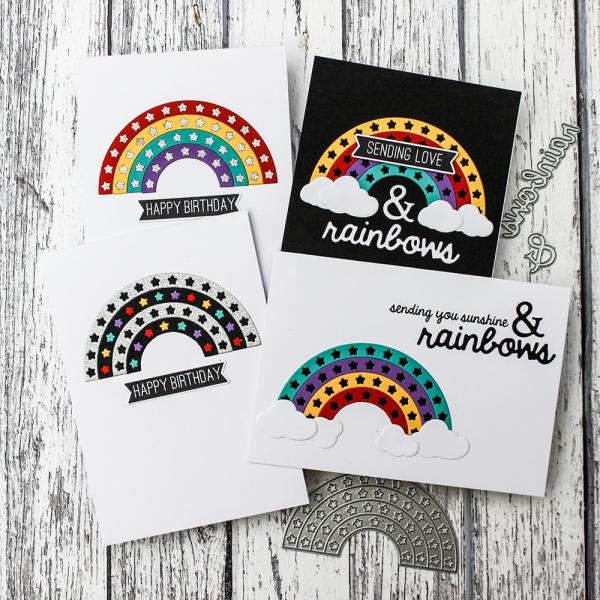 Heffy Doodle Starry Rainbow  Cutting Dies - Stanze  