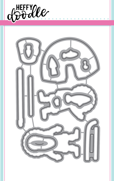 Heffy Doodle Warm Hugs  Cutting Dies - Stanze