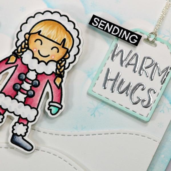 Heffy Doodle Warm Hugs  Cutting Dies - Stanze