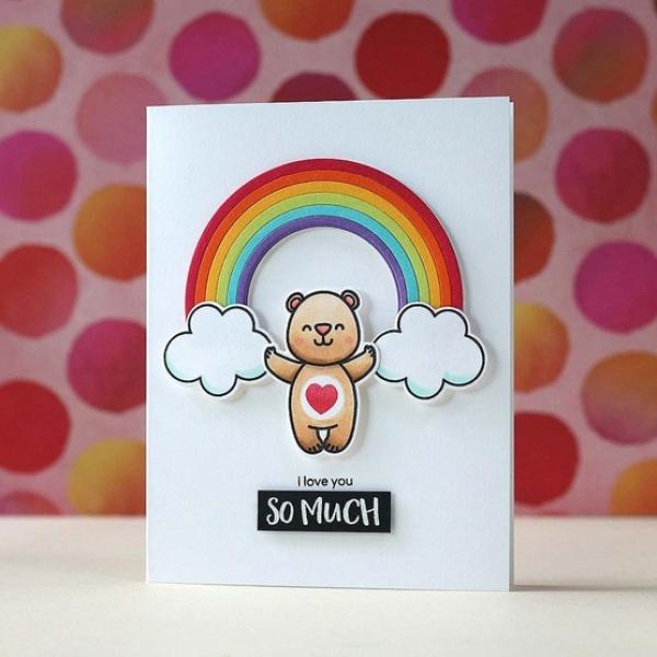 Heffy Doodle Unbearable Without You   Clear Stamps - Stempel 