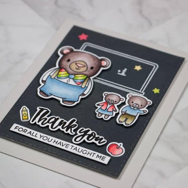 Heffy Doodle  Teach Me Words   Clear Stamps - Stempel 
