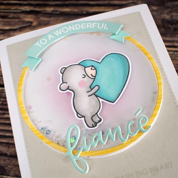 Heffy Doodle  Roundabout Sentiments   Clear Stamps - Stempel 