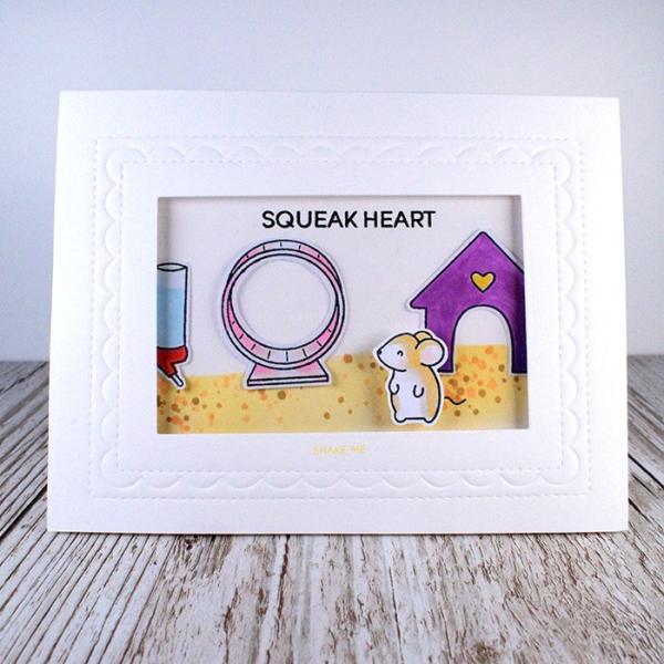Heffy Doodle Hello Squeakheart   Clear Stamps - Stempel 
