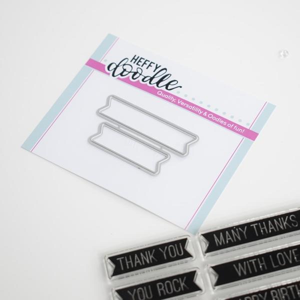 Heffy Doodle Bold Banner  Cutting Dies - Stanze  