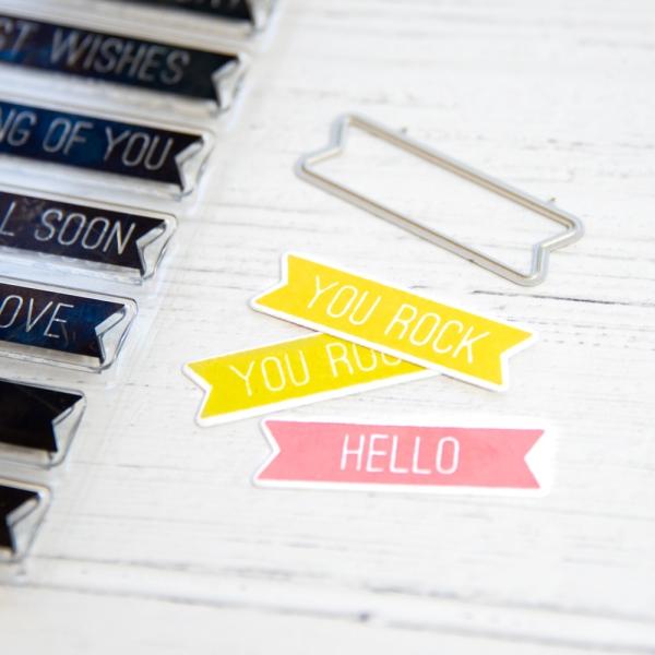 Heffy Doodle Bold Banner  Cutting Dies - Stanze  