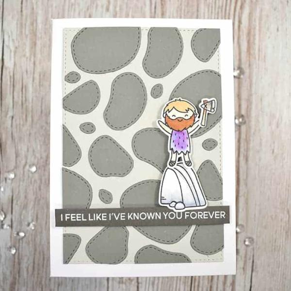 Heffy Doodle Stitched Stones  Cutting Dies - Stanze  