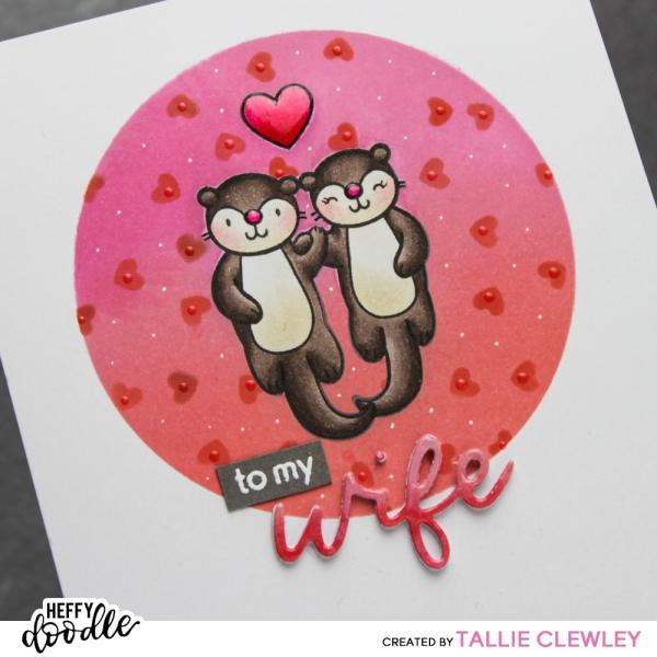 Heffy Doodle Circle Masquerade  Stencil - Schablone