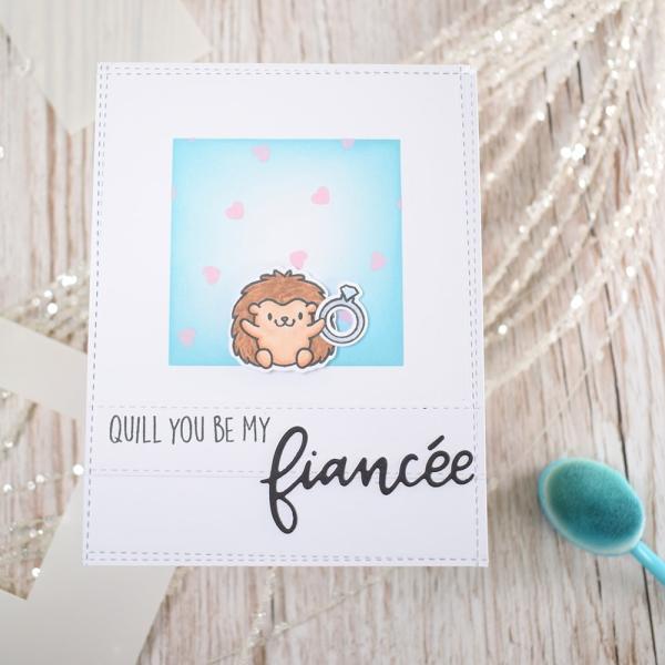 Heffy Doodle Square Masquerade  Stencil - Schablone