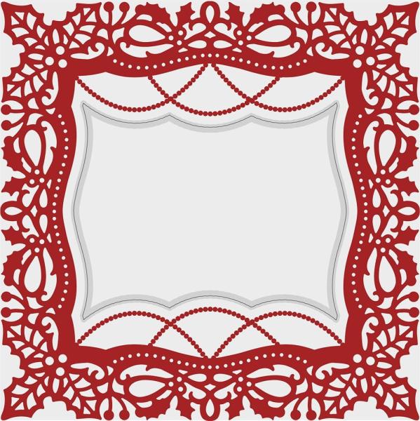 Crafters Companion -Vintage Christmas Festive Frame  Cut & Emboss - Prägefolder