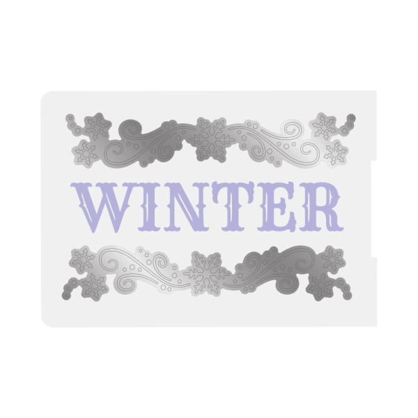 Crafters Companion -Glittering Snowflakes 5x7 Inch  Cut & Emboss - Prägefolder