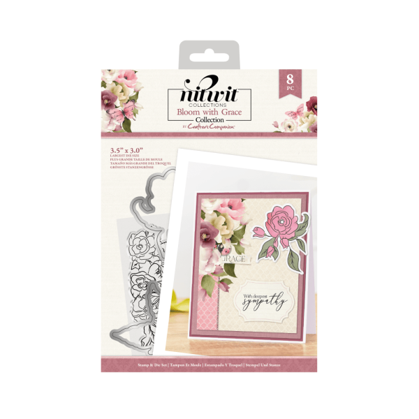 Crafters Companion - Bloom with Grace - Stanze & Stempel