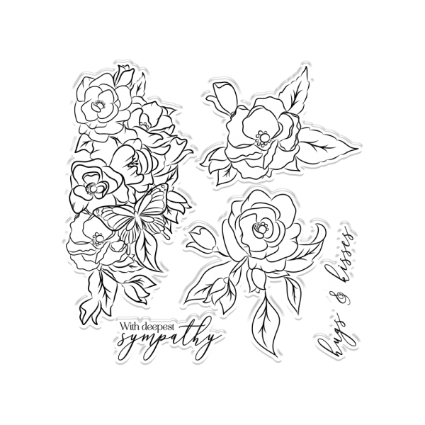 Crafters Companion - Bloom with Grace - Stanze & Stempel