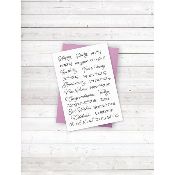 Crafters Companion - Everyday Sentiments - Clear Stamps
