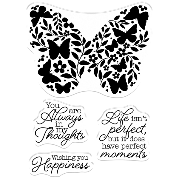 Crafters Companion - Perfect Butterfly  - Clear Stamps