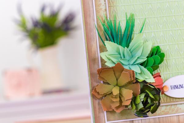 Crafters Companion - Sensational Succulents Metal Dies Baby Aloe  - Stanze