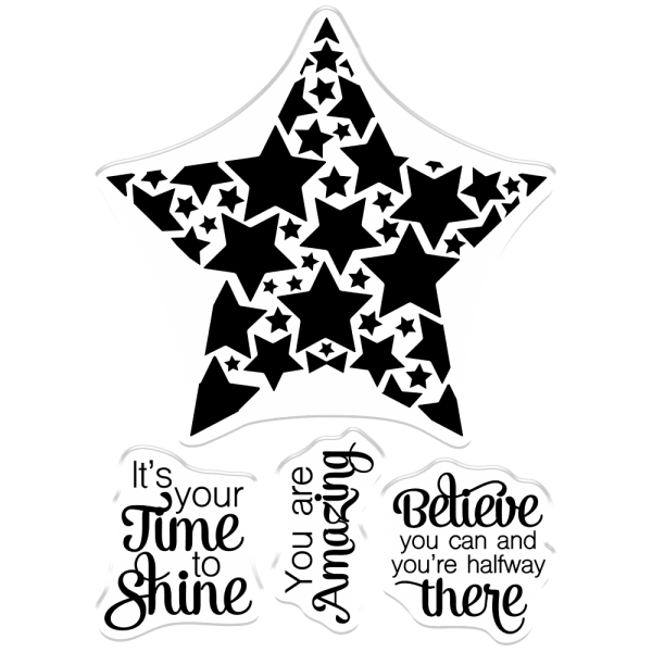 Crafters Companion - Shining Star  - Clear Stamps