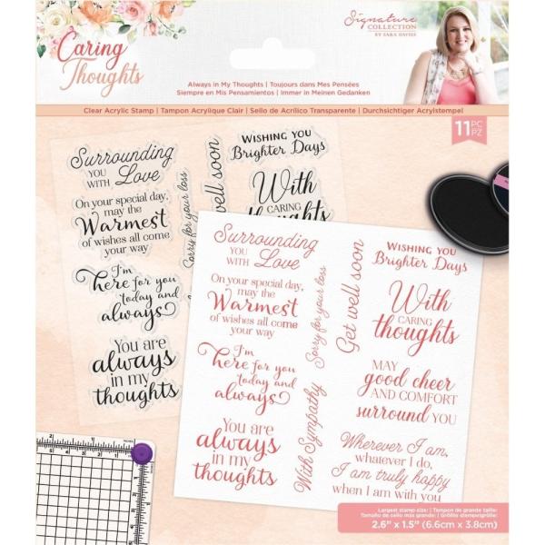 Crafters Companion - Caring Thoughts - Always In My Thoughts - Clear Stamps