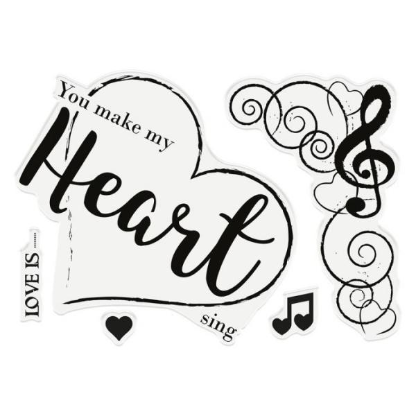 Crafters Companion - Sharon Callis From the Heart  - Clear Stamps
