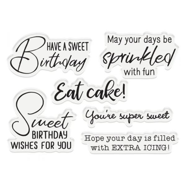 Gemini Sweet Birthday Stamp & Die  - Stempel & Stanze 